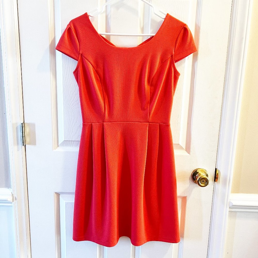 Enfocus Studio Bright Orange A-Line Mini Dress (Size 6)